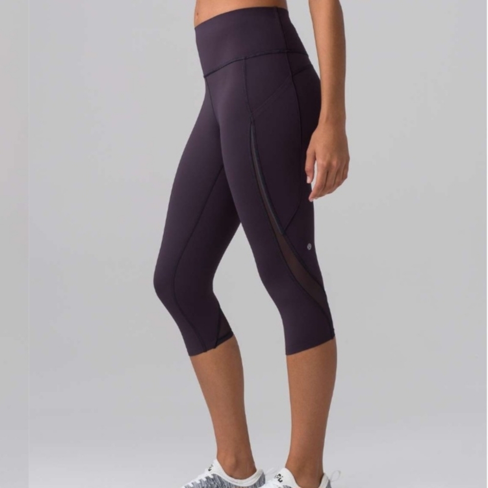 Lululemon Purple Pace Perfect Crop (17")